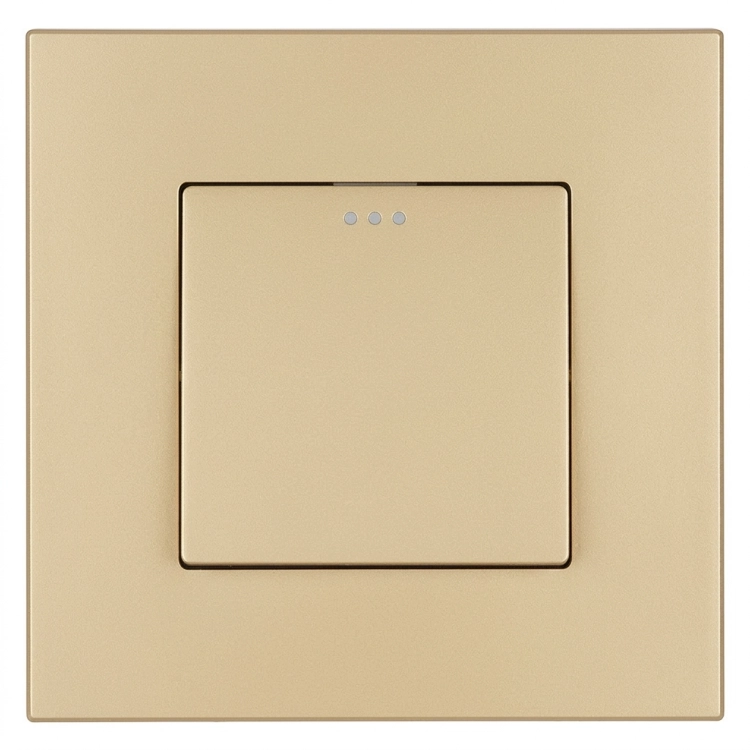 Schalter Einfach Klassisch Kunststoff LINEA Gold MIUUN