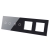 Rahmen Touchpanel Vierfach 2+2+S+S Glas Schwarz