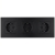 Steckdose Dreifach Kunststoff LINEA Schwarz Schuko Dreifachrahmen Und 3 X Steckdose