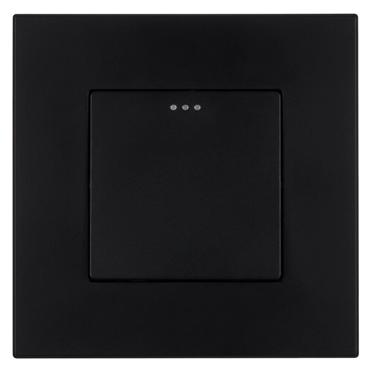 Schalter Monostabil Rückstellend Einfach Kunststoff LINEA Schwarz MIUUN