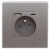 Steckdose Grau Mit Erdungsstift + USB A+C 20W Set Mit PVC-Rahmen