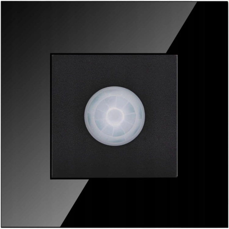 PIR-Bewegungsmelder Wand Glas Schwarz MIUUN