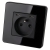 Steckdose Glas Hochglanz + Doppelte USB-Ladesteckdose C+C 20W Schwarz MIUUN