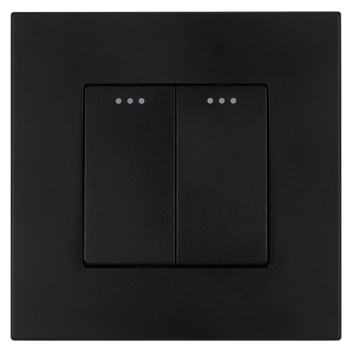 Schalter Serienschalter Klassisch Kunststoff LINEA Schwarz MIUUN