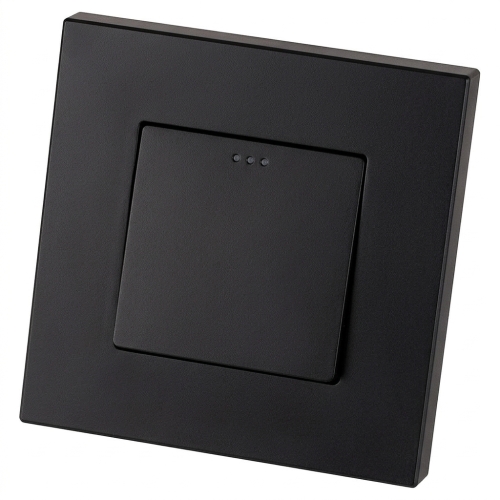 Schalter Einfach-Kreuzschalter Kunststoff LINEA Schwarz MIUUN