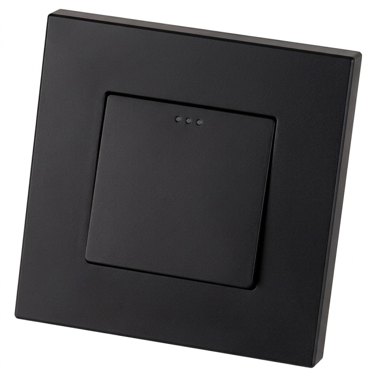 Schalter Einfach-Kreuzschalter Kunststoff LINEA Schwarz MIUUN