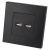 Doppelte USB-Ladesteckdose 3.1A Schwarz Set Mit Kunststoffrahmen LINEA MIUUN