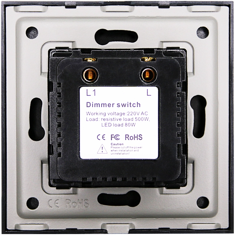 Schalter Drehdimmer Für Licht Kunststoff LINEA Schwarz MIUUN
