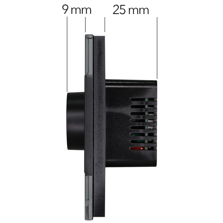 Schalter Drehdimmer Für Licht Kunststoff LINEA Schwarz MIUUN
