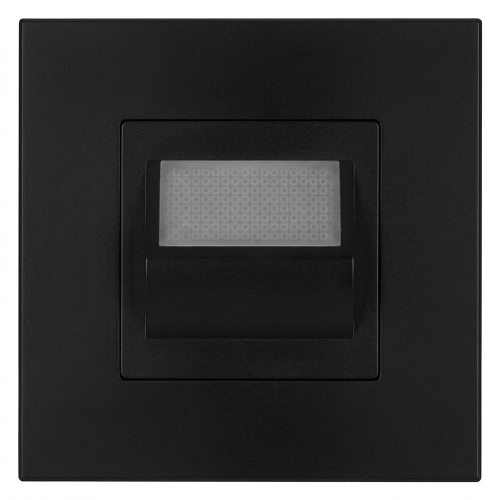 LED-Bodenleuchte Treppenleuchte Set Mit Kunststoffrahmen LINEA Schwarz MIUUN