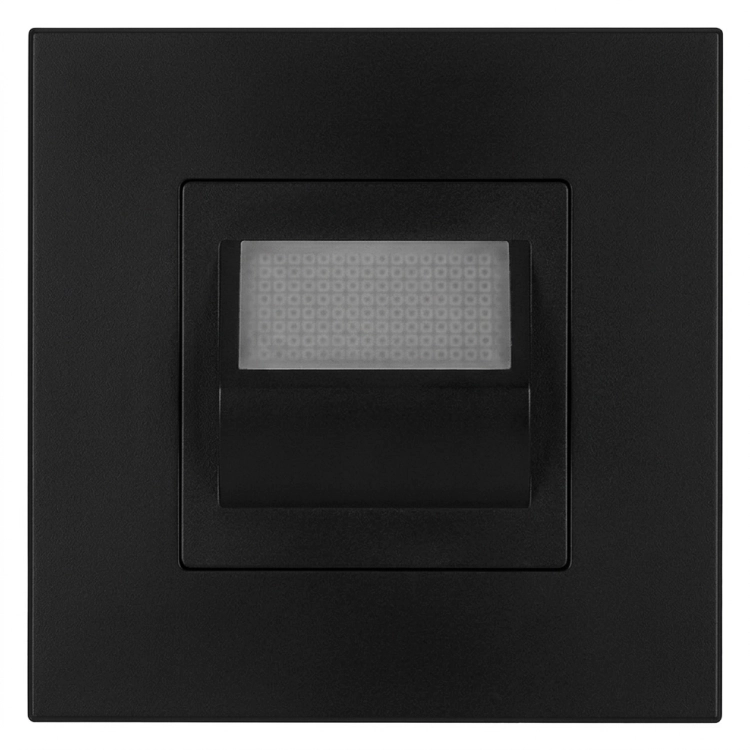 LED-Bodenleuchte Treppenleuchte Set Mit Kunststoffrahmen LINEA Schwarz MIUUN