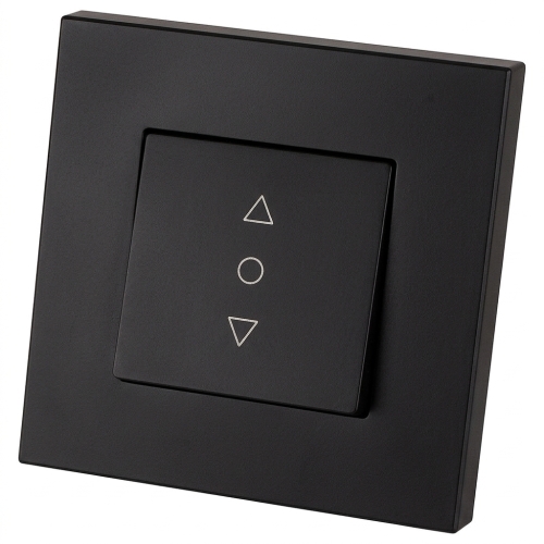 Rollladenschalter Dreipositionen Mit Rastfunktion Kunststoff LINEA Schwarz MIUUN