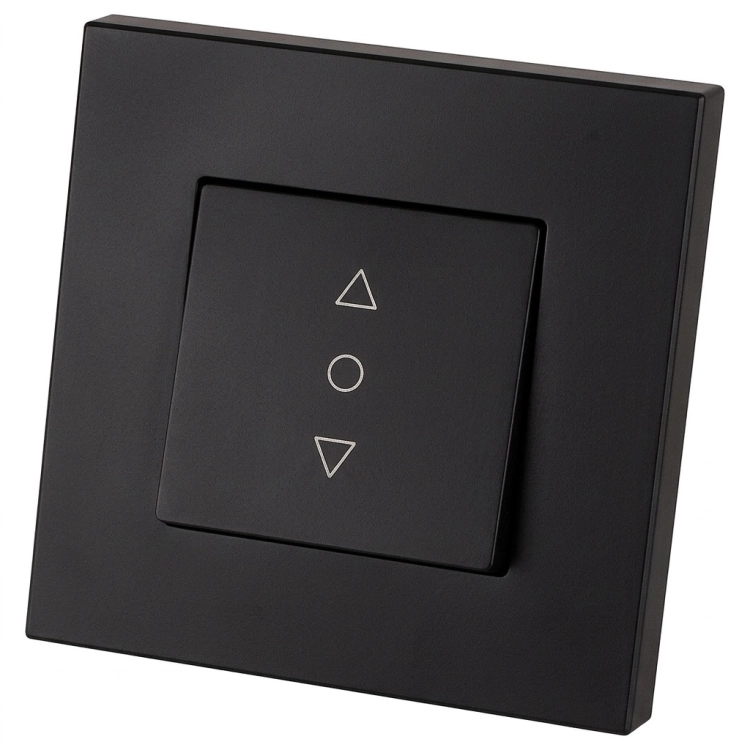 Rollladenschalter Dreipositionen Mit Rastfunktion Kunststoff LINEA Schwarz MIUUN