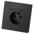 Kunststoff-Steckdose LINEA + Doppelte USB-Ladesteckdose C+C 20W Schwarz MIUUN