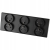 Dreifach-Steckdose Schwarz Set PVC-Dreifachrahmen Und 3 X Doppelsteckdose