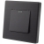 Ausschalter Einzelner Wandschalter Schwarz Set Mit PVC-Rahmen