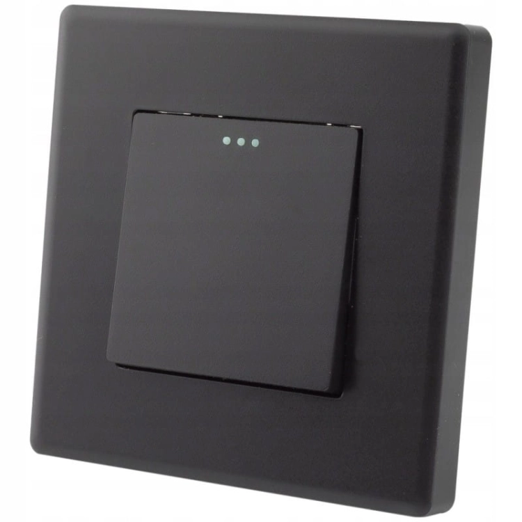 Ausschalter Einzelner Wandschalter Schwarz Set Mit PVC-Rahmen