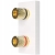 Modul Lautsprecherdose Stereo Bananenstecker Weiß MIUUN