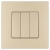 Dreifach-Wechselschalter Glatt Kunststoff LINEA Gold MIUUN