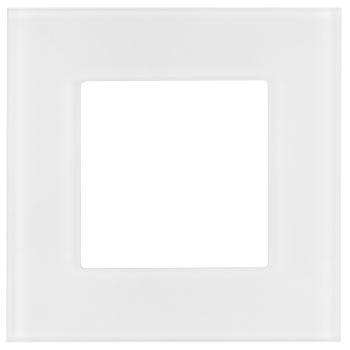 Matter Glas-Einfachrahmen Weiß Vertikal Horizontal Für Module MIUUN