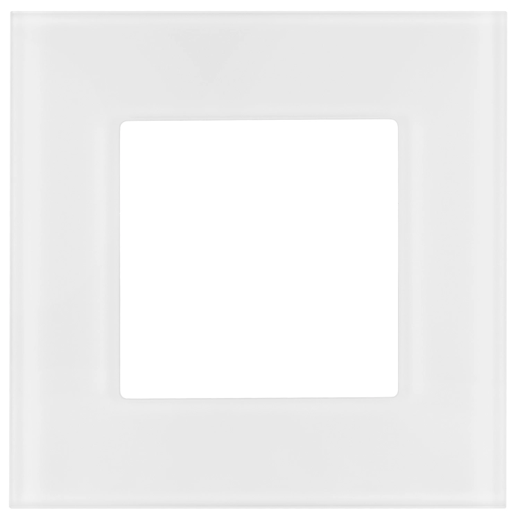 Matter Glas-Einfachrahmen Weiß Vertikal Horizontal Für Module MIUUN
