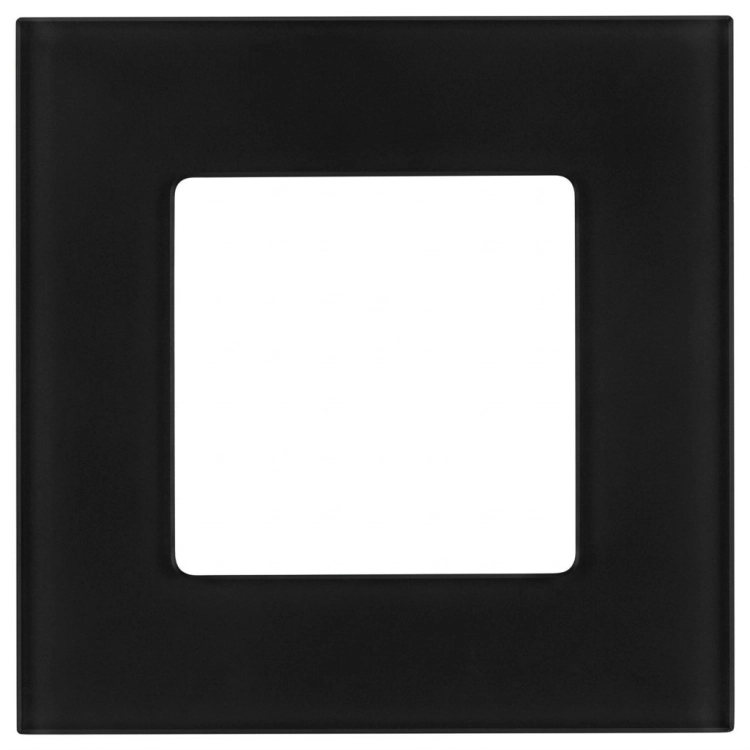 Matter Glas-Einfachrahmen Schwarz Vertikal Horizontal Für Module MIUUN