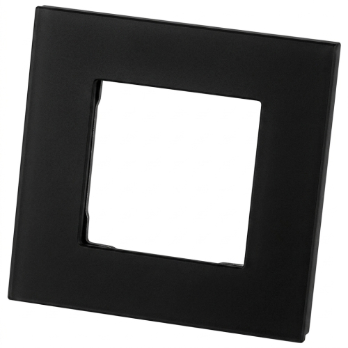 Matter Glas-Einfachrahmen Schwarz Vertikal Horizontal Für Module MIUUN