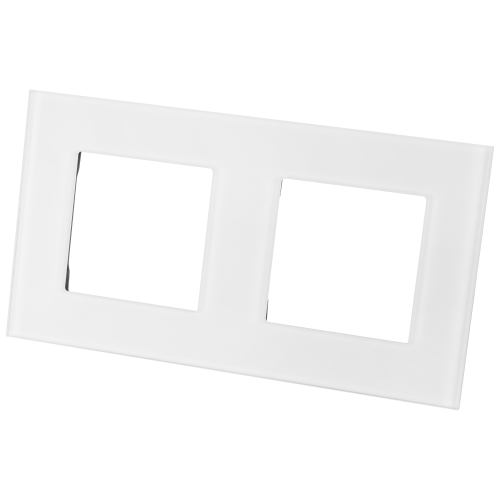 Matter Glas-Doppelrahmen Weiß Vertikal Horizontal Für Module MIUUN