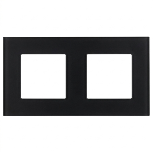 Matter Glas-Doppelrahmen Schwarz Vertikal Horizontal Für Module MIUUN