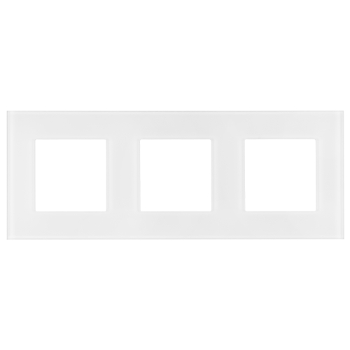 Matter Glas-Dreifachrahmen Weiß Vertikal Horizontal Für Module MIUUN