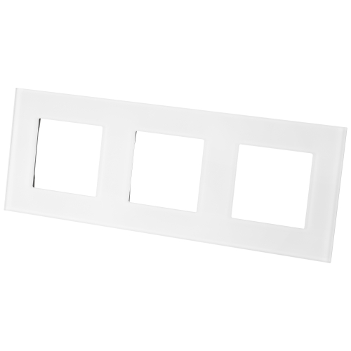 Matter Glas-Dreifachrahmen Weiß Vertikal Horizontal Für Module MIUUN