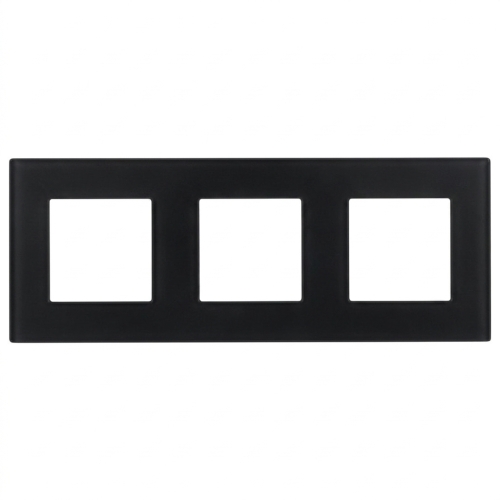 Matter Glas-Dreifachrahmen Schwarz Vertikal Horizontal Für Module MIUUN