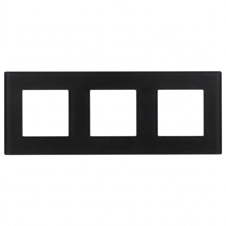 Matter Glas-Dreifachrahmen Schwarz Vertikal Horizontal Für Module MIUUN