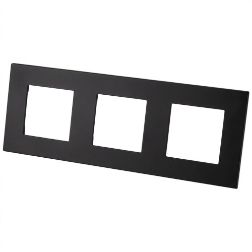 Matter Glas-Dreifachrahmen Schwarz Vertikal Horizontal Für Module MIUUN