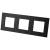Matter Glas-Dreifachrahmen Schwarz Vertikal Horizontal Für Module MIUUN