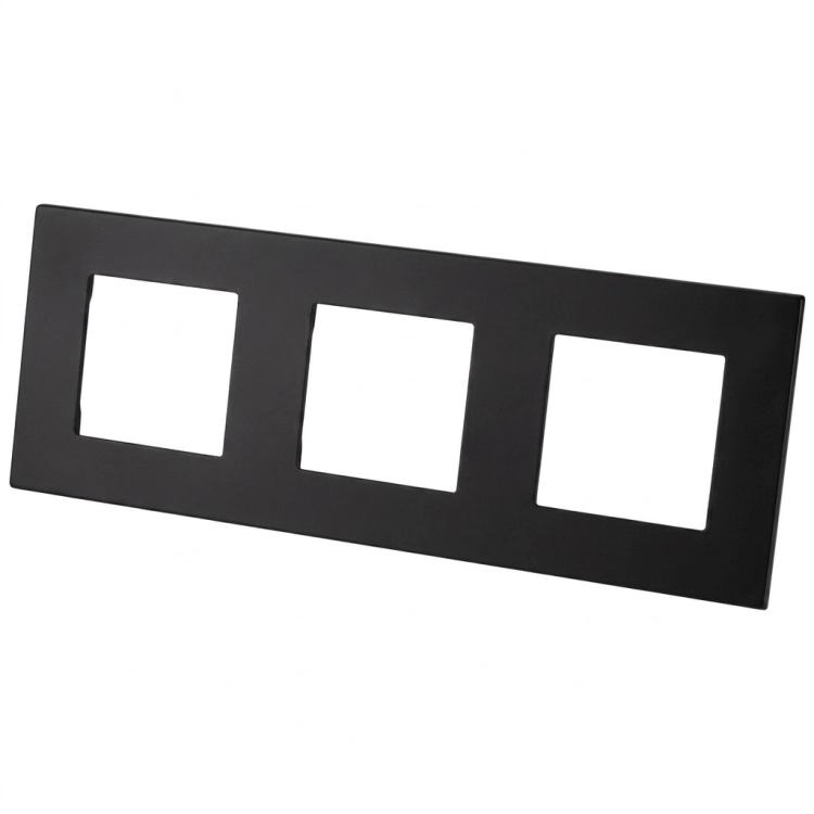 Matter Glas-Dreifachrahmen Schwarz Vertikal Horizontal Für Module MIUUN