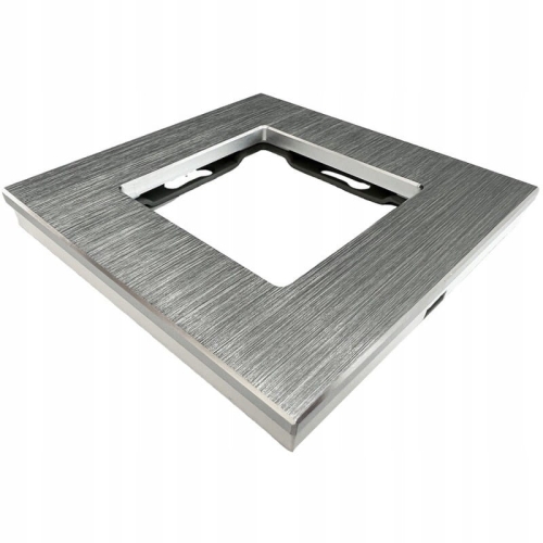 Einfachrahmen Aluminium Silber