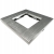 Einfachrahmen Aluminium Silber