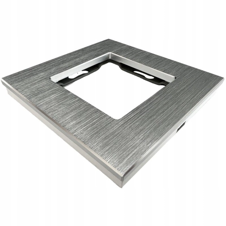 Einfachrahmen Aluminium Silber