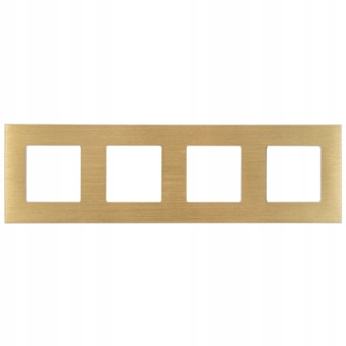 Aluminium-Vierfachrahmen Gold Für Module