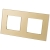 Glasrahmen Matt Doppel Gold Vertikal Horizontal Für Module MIUUN