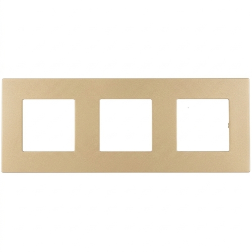 Glasrahmen Matt Dreifach Gold Vertikal Horizontal Für Module MIUUN
