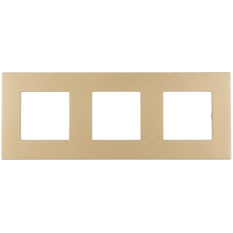 Glasrahmen Matt Dreifach Gold Vertikal Horizontal Für Module MIUUN