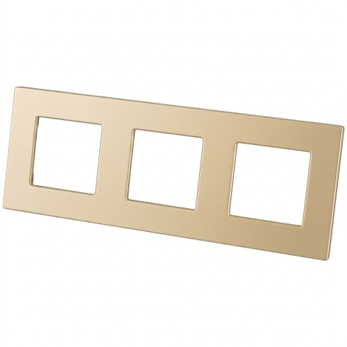 Glasrahmen Matt Dreifach Gold Vertikal Horizontal Für Module MIUUN
