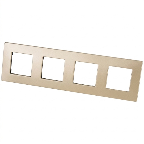 Glasrahmen Matt Vierfach Gold Vertikal Horizontal Für Module MIUUN