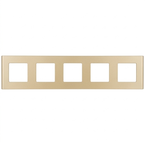 Glasrahmen Matt Fünffach Gold Vertikal Horizontal Für Module MIUUN