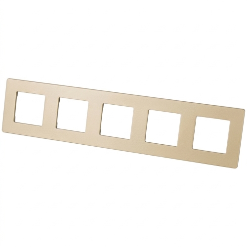 Glasrahmen Matt Fünffach Gold Vertikal Horizontal Für Module MIUUN