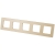 Glasrahmen Matt Fünffach Gold Vertikal Horizontal Für Module MIUUN