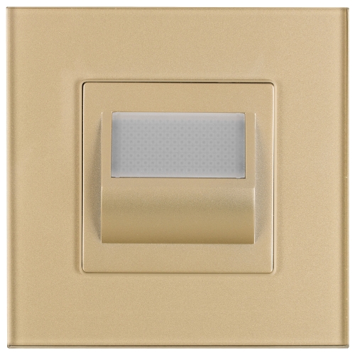 LED-Bodenleuchte Treppenleuchte Set Mit Glasrahmen Matt Gold MIUUN