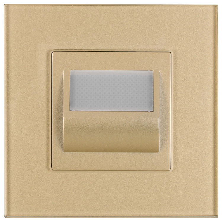 LED-Bodenleuchte Treppenleuchte Set Mit Glasrahmen Matt Gold MIUUN